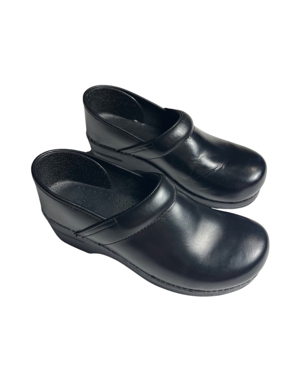 Dansko Women’s Black Leather Professional Clogs EU 40 US 9.5-10 Slip-Resistant
